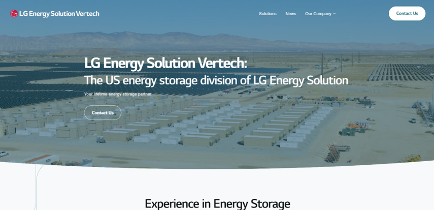LG Energy Solution Vertech ESS