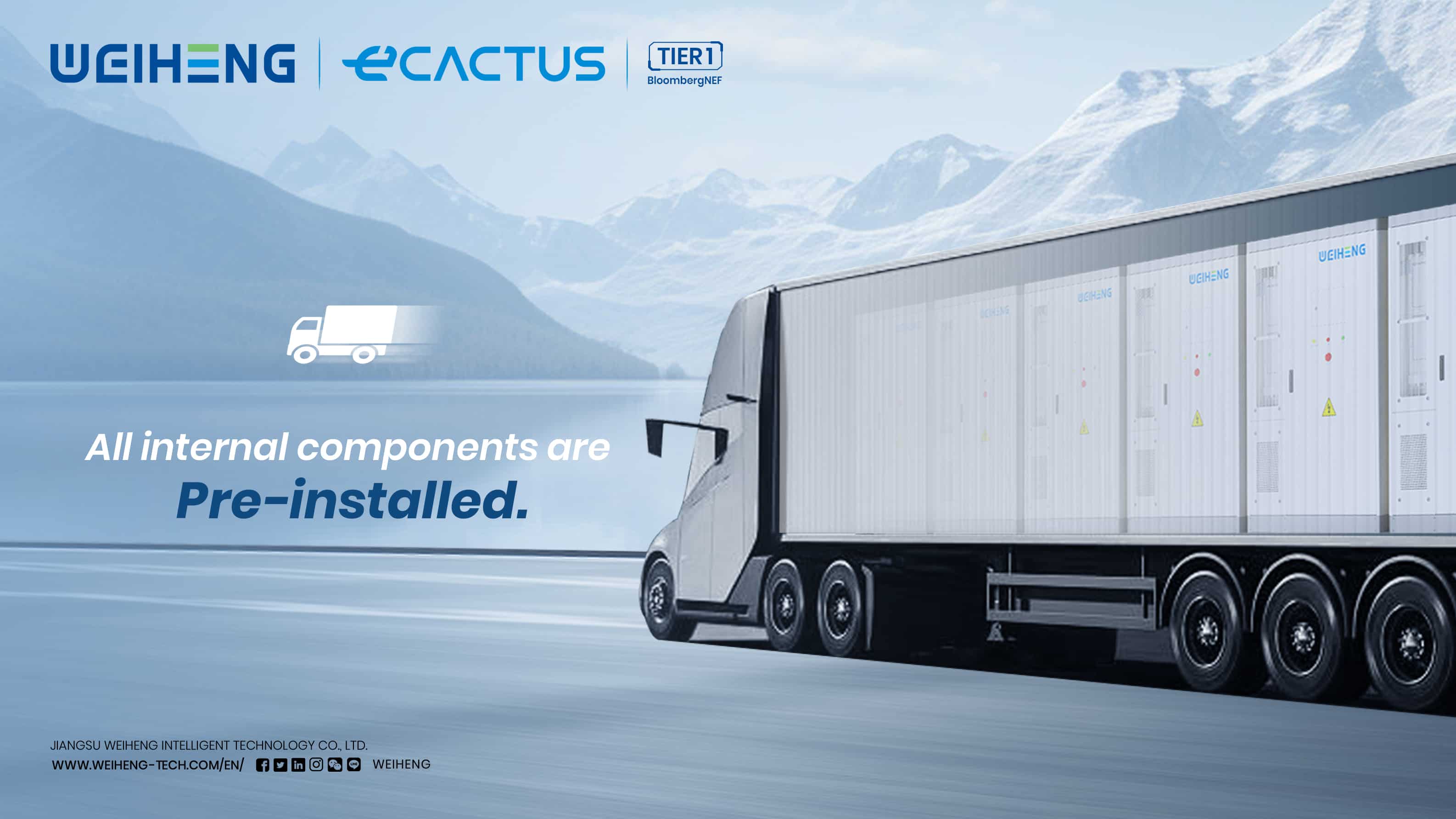 Pre-installed battery modules shipped overseas