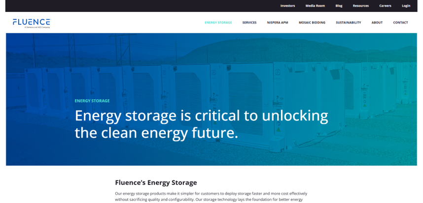 Fluence ESS solution