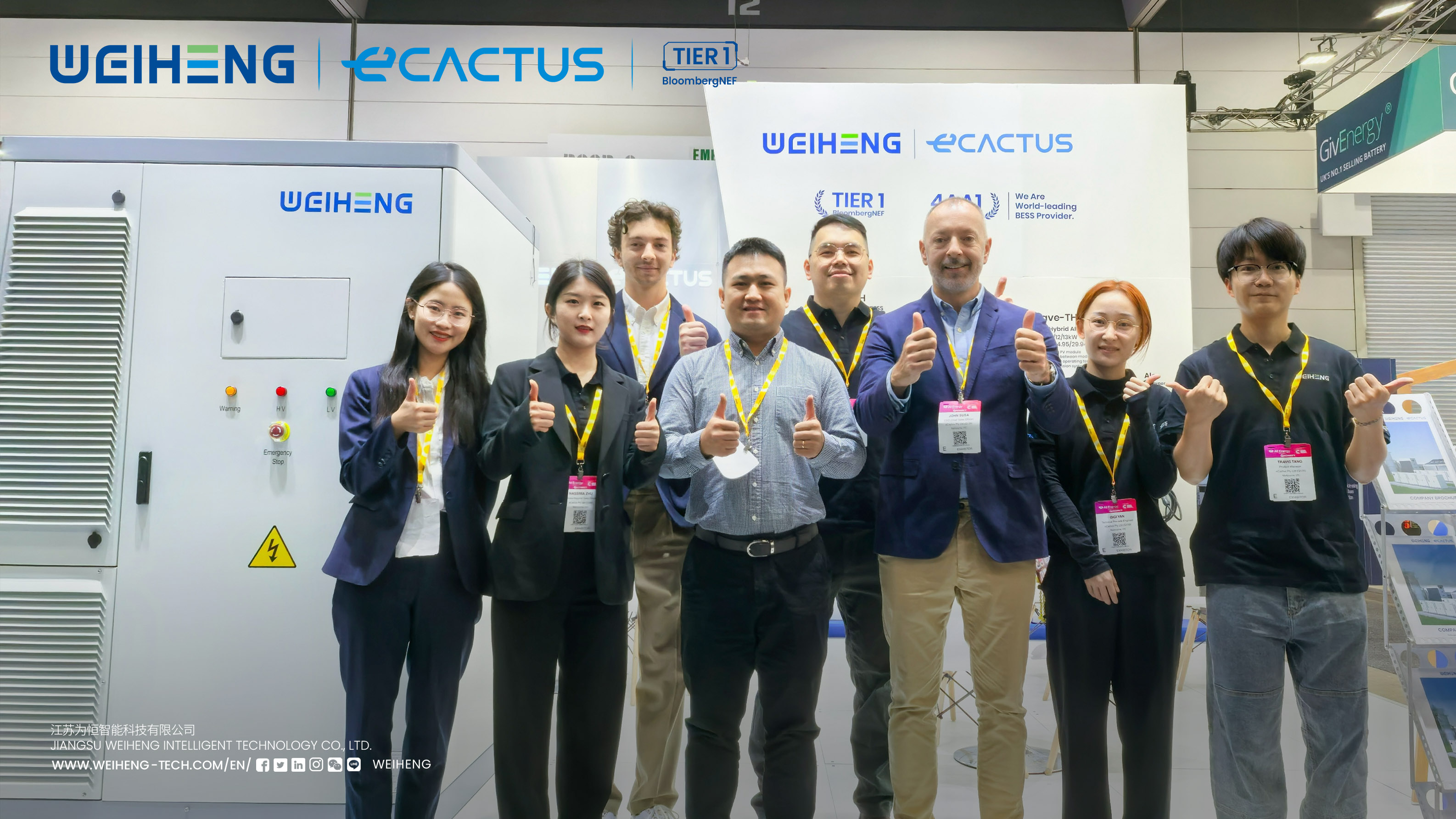 WEIHENG ECACTUS Partners with Tesseract ESS to Showcase Cutting-Edge Energy Storage Solutions at All-Energy Australia