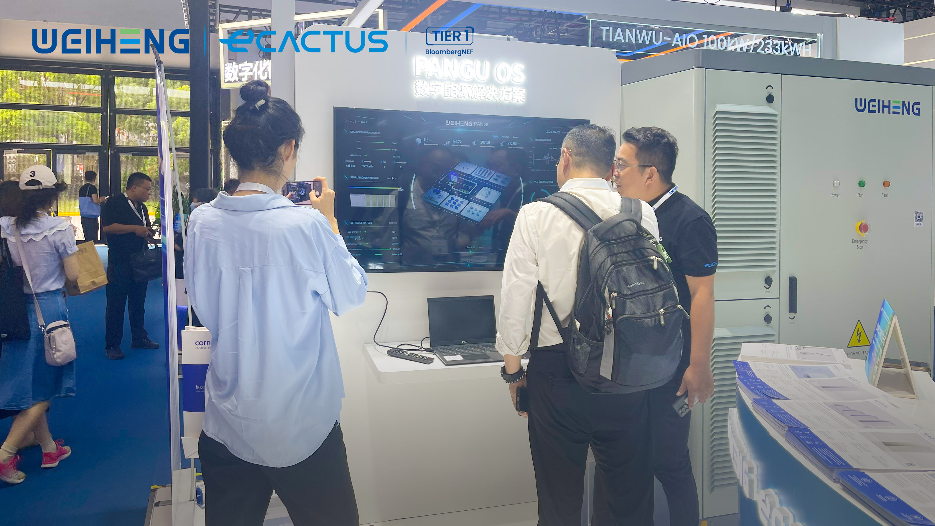 weiheng ecactus energy storage snec shanghai china exhibition