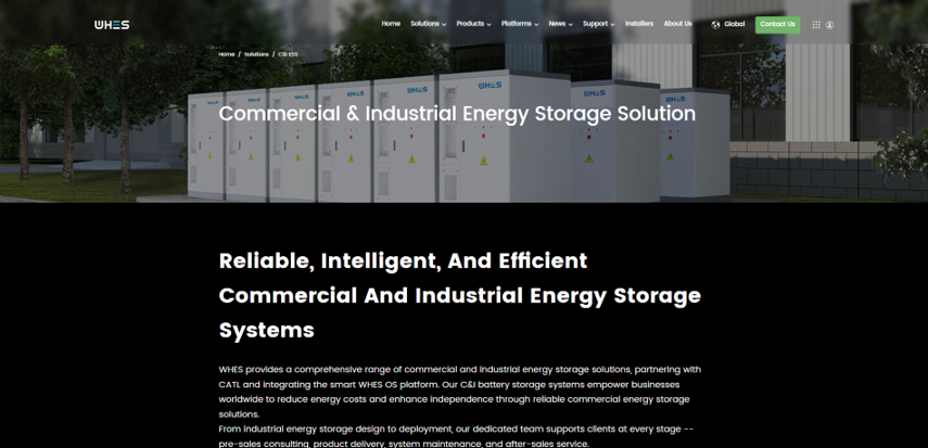 WHES C&I ESS solution
