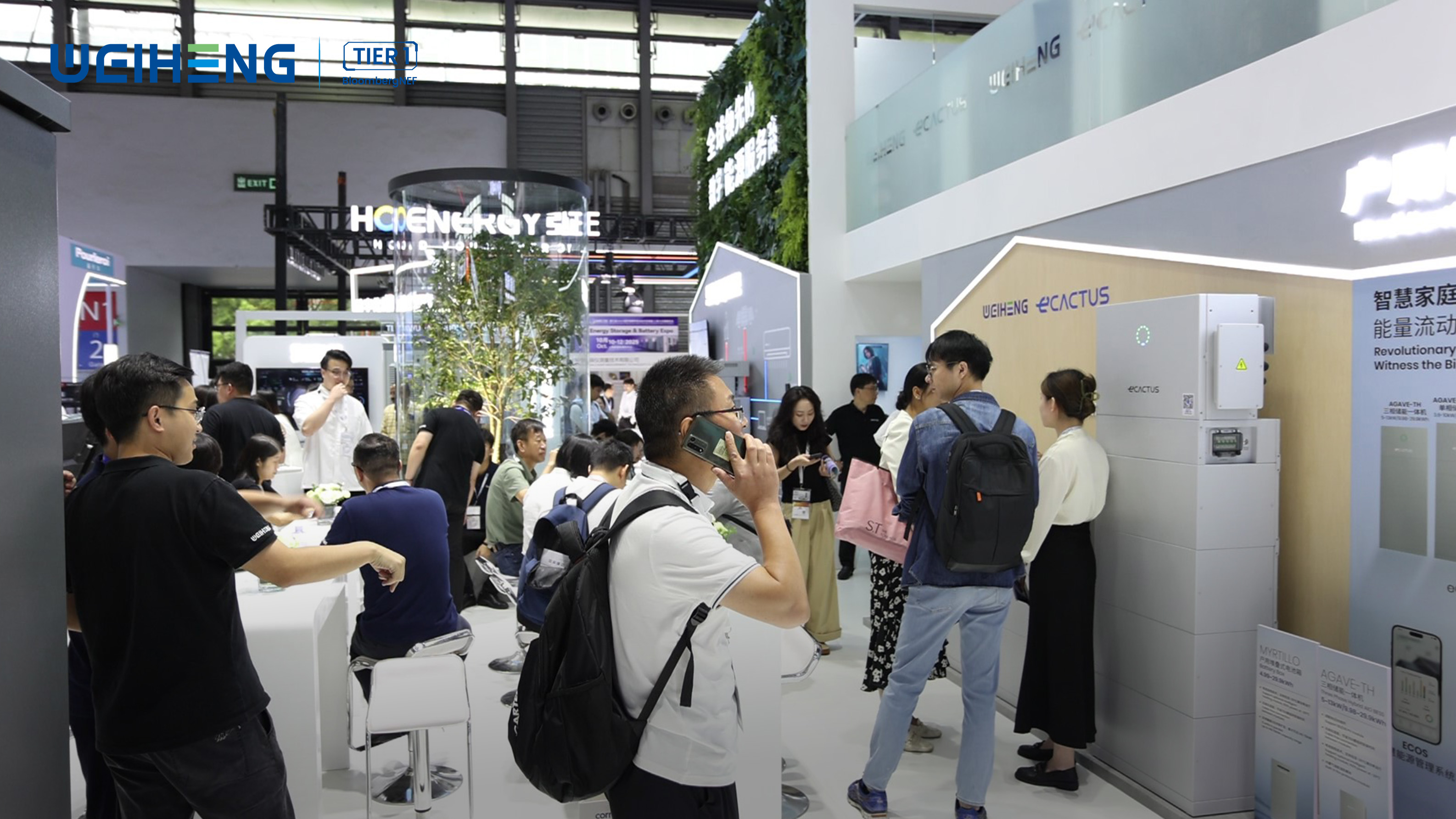 weiheng ecactus energy storage snec shanghai china exhibition
