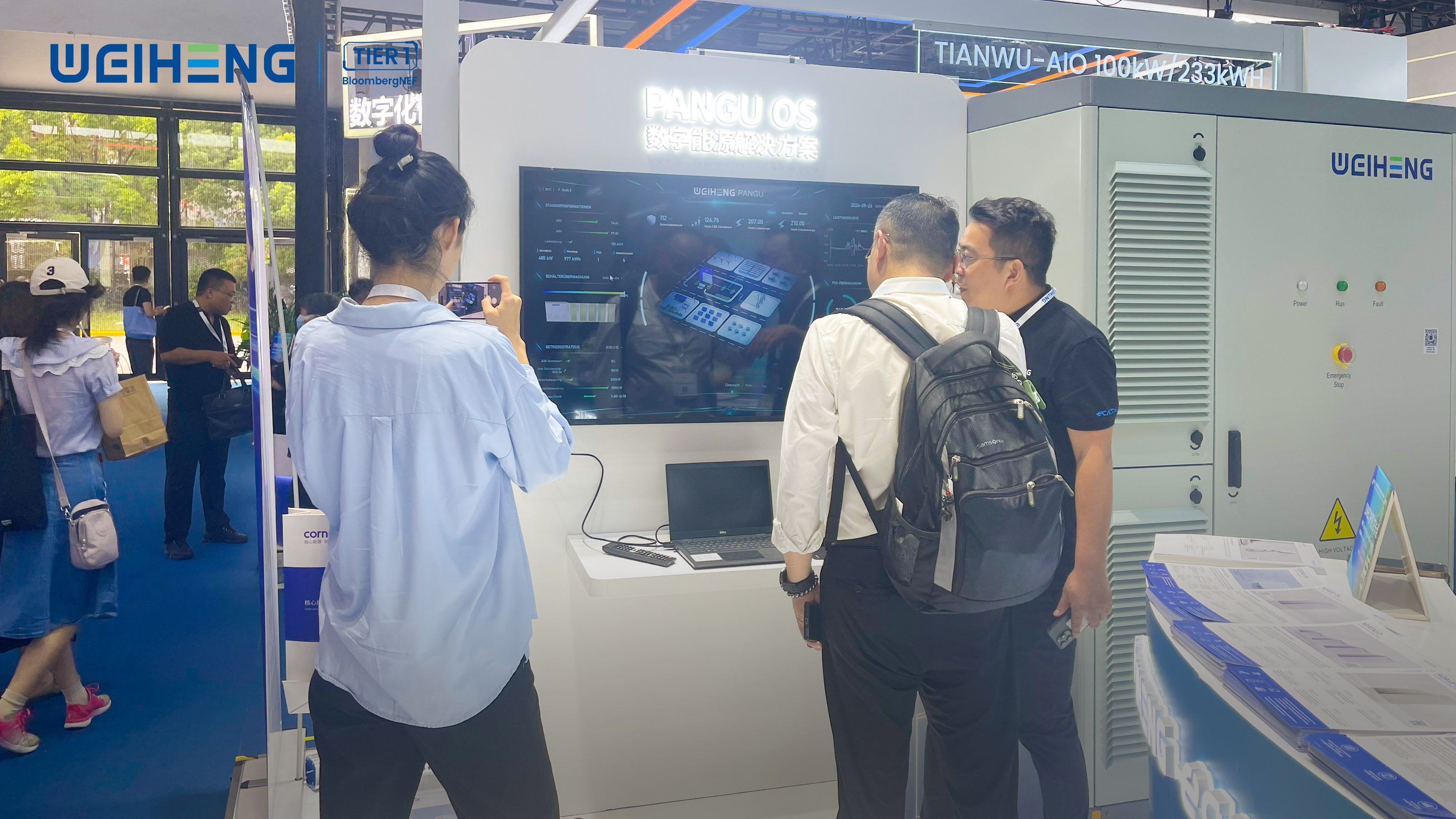 weiheng ecactus energy storage snec shanghai china exhibition